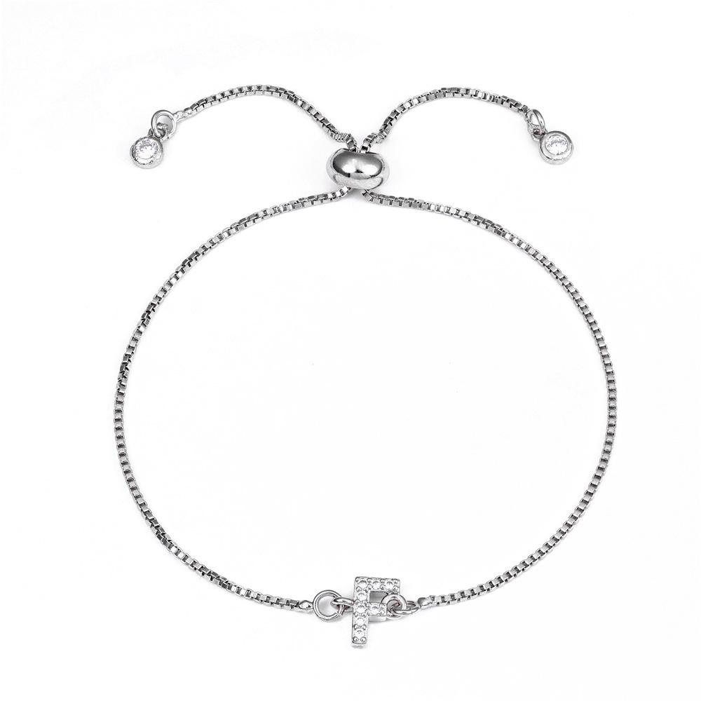 18K Gold Letter Knot Bracelet: Japanese-Korean Fashion for Women
