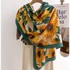 Stylish color-block faux-shearling scarf/snood; lightweight yet warm; versatile long wrap, shawl, or cape for women.