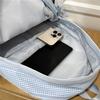 Striped Backpack, Student Schoolbag, Commuter Large-capacity Backpack