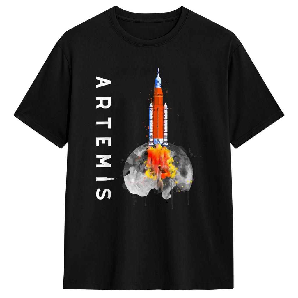 2026 Artemis 2 Back To The Moon TShirt Unisex and Women Summer Cotton Clothing Fashion Round Neck Short Sleeved Tee Streetwear