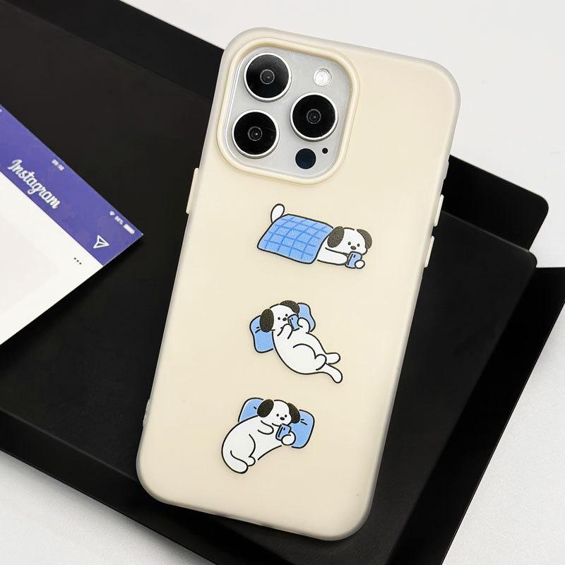 Zhitai Cartoon Jelly Case for iPhone 11/12/14/15/16 Pro Max