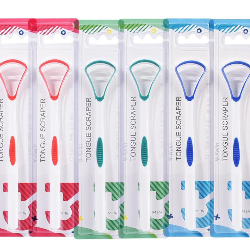 Y-Kelin Tongue Scraper Oral Cleaner Brush Fresh Breath Cleaning Coated Toothbrush Hygiene Care Tools