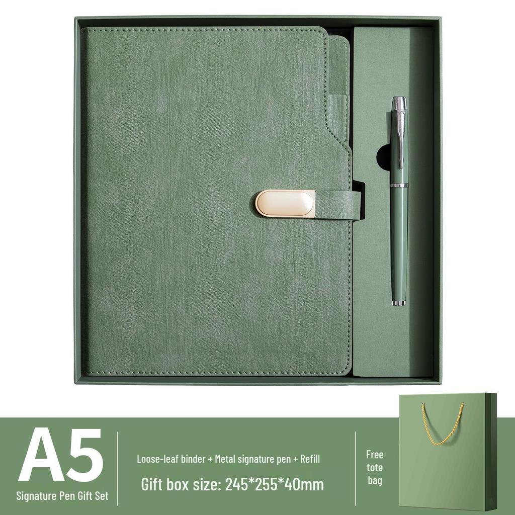 Luxury A5 Loose-leaf Business Notepad with Custom Logo