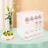 4-Tier Cupcake Carrier Holds 48 Cupcakes, Portable Transparent Dessert Box with Lid, Durable PP for Parties Events