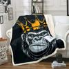 Queen'S Crown Flange Fleece Blanket Living Room Bedroom Decorative Blanket