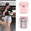 Stylish And Versatile Pu Phone Bag For Women Touchscreen Hook Mini Fashionable Student Multipurpose Wallet Arrival)