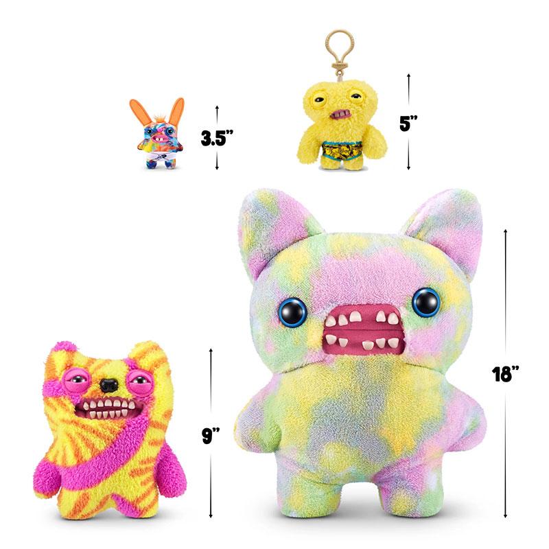 Fuggler Ugly Monsters Plush Keychain Toys 5-Inch Funny Ugly Teeth Monster Soft Plush Doll Bags Key Pendant Collectible Kids Gift