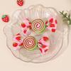 2Pcs Candy Bow Hair Clips Sweet Strawberry Heart Print Hairpins Rainbow Barrette For Girls Kids Children Headwear Accessories