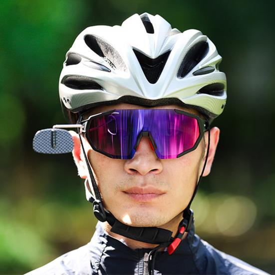 Cycling Glasses Rearview Mirror 360 Degrees Adjustable Lightweight Bicycle Eyeglasses Mount Rear View