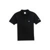 Champion Polo Shirts Unisex Black Polo Collar Moderate Straight Fit C3-F356-C090