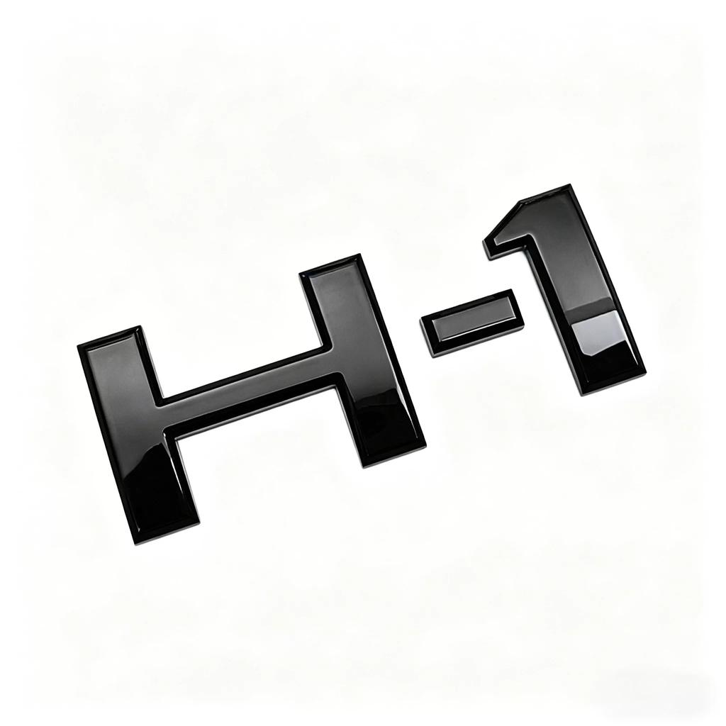 Suitable for H-1 car sticker rear tailgate logo body H English sticker three-dimensional modification logo sticker
