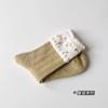 Retro Floral Wool Medium Tube Socks Women'S Autumn And Winter Warm Japanese Sweet Bow Stacking Socks Fungus Lace Cotton Socks