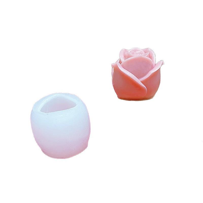 3D Rose Flower Aromatherapy Candle Silicone Mold for DIY, Baking, Plaster, & Soap Making