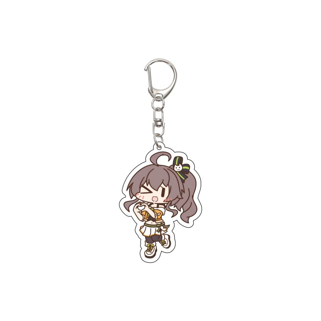 55MM Anime hololive Keychain Tokino Sora/Robocosan/Ōokami Mio/Shirogane Noel Key Chain Acrylic Model Plate Christmas Gifts