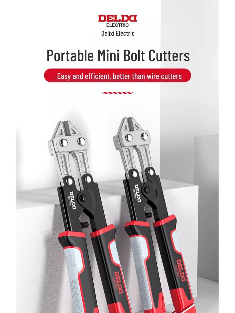 Delixi 8-inch Steel Rebar and Wire Cutting Pliers