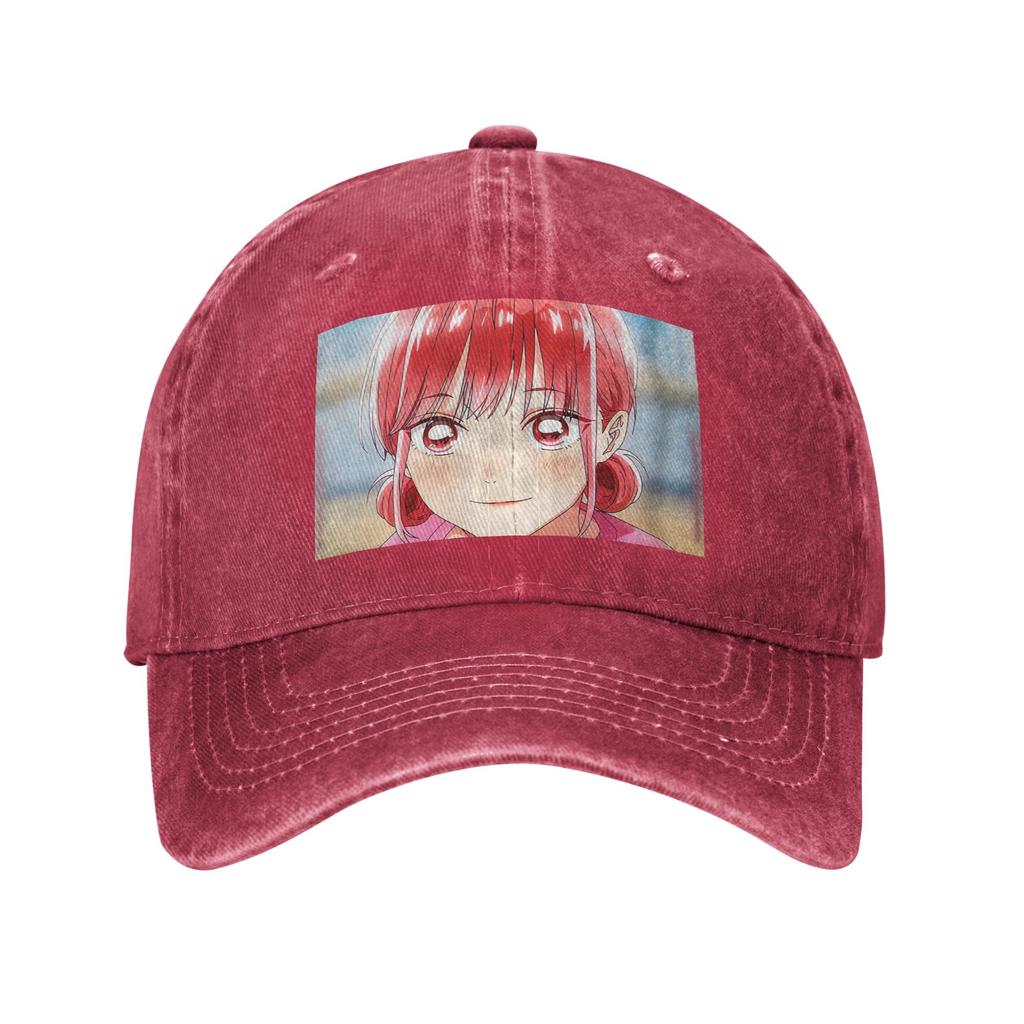Blaue Box Hina Chono Anime Denim Stoff Kappe Lässige Baseballkappen Verstellbarer Hut Sommer Unisex Baseballkappen
