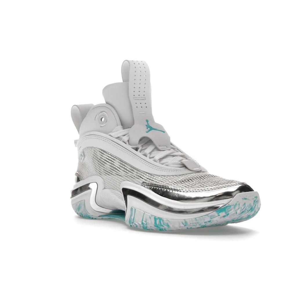 Guo Ailun x Air Jordan 36 GS Λευκό Hyper Jade Παιδικά Αθλητικά Παπούτσια Μεταλλικό-Ασημί Μαύρο DQ4461-130