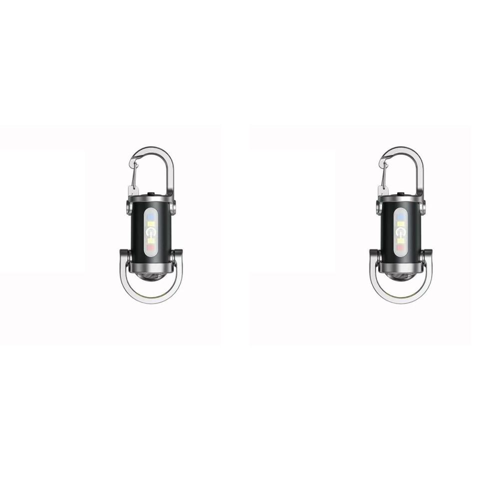 5-1PCS Rechargeable Keychain Flashlights Torch Emergency Keychain Light Hanging Portable Flashlight Waterproof Camping Lamp