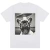 2026 Spring_Summer French Bulldog UFO Funny Emoji Pack Pattern Retro Fashion Men's and Women's Short Sleeve Shirt