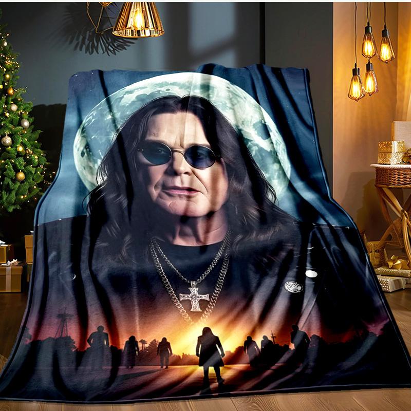 Ozzy Memorial Blanket Flannel Throw for Sofa, Indoor, Camping, Living Room, Office, Chair, And Bed Soft Birthday Gift