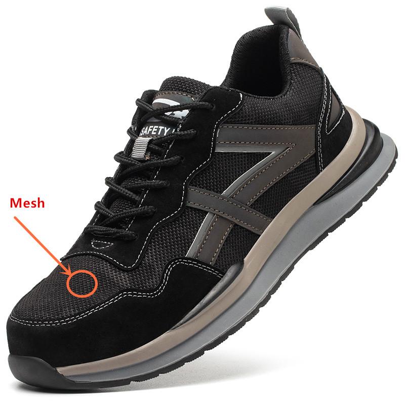 

Защитная рабочая обувь, кроссовки с защитой от проколов и скольжения, удобные рабочие ботинки со стальным носком 37