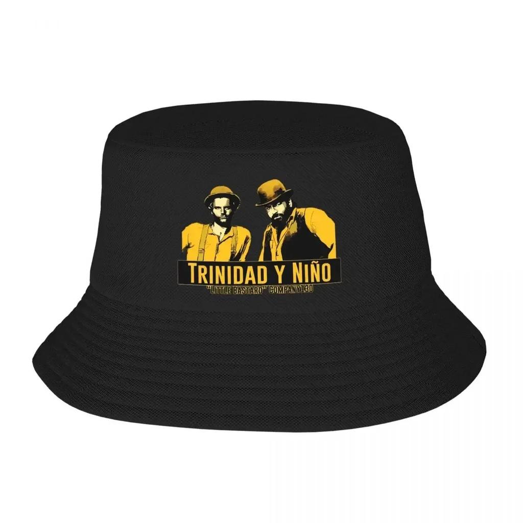 Gorące Letnie Nakrycia Głowy Trinidad Y Nino Merch Kapelusz Bucketowy Modny Unisex Kapelusz Przeciwsłoneczny Terence Hill I Bud Spencer Na Zewnątrz