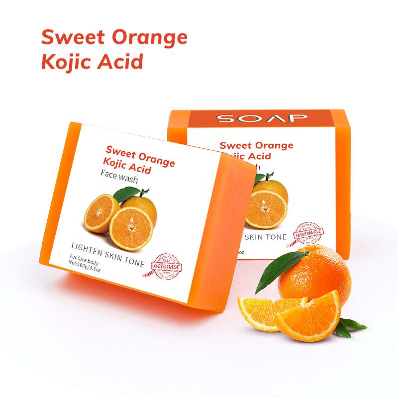 Peeling Handgemachte Kurkuma VC Seife zur Reinigung und zum Baden