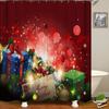 Christmas Boxes Gift In Snow Bathroom Shower Curtain Waterproof Fabric Hooks 12