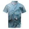 Mens Fashion Ethnic Short Sleeve Casual Printing Hawaiian Shirt Blouse T-shirt