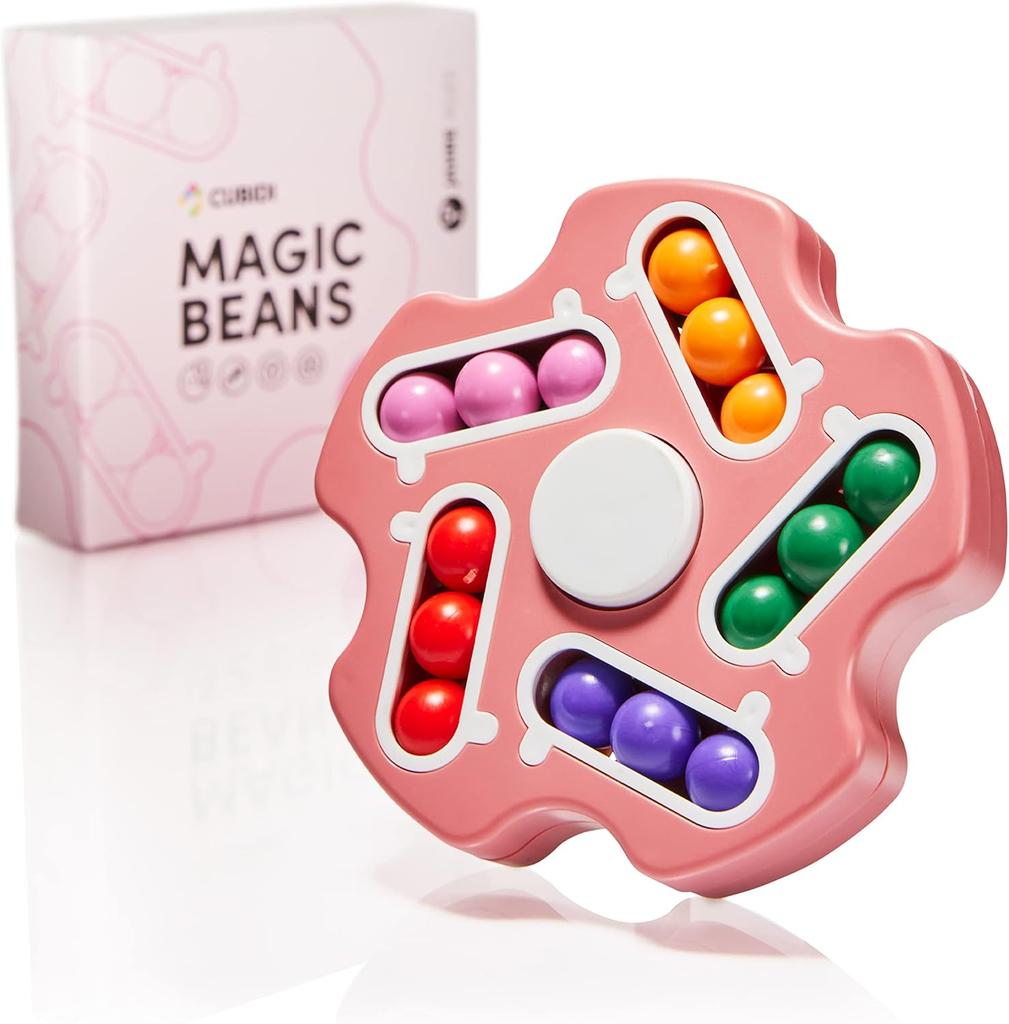 CUBIDI® Original Magic Bean - Flower, Pink, Exciting Puzzle Game for Children and Adults, Skill Game for Girls and Boys from 6 Years