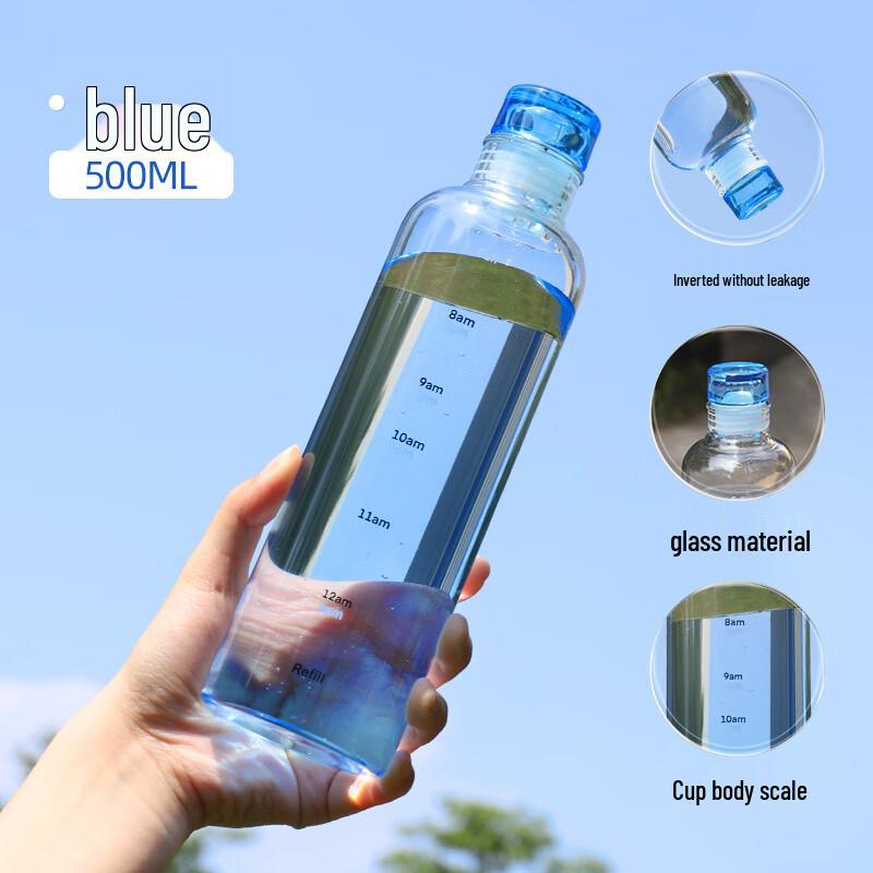 Портативная бутылка для воды Tuoqiao из боросиликатного стекла