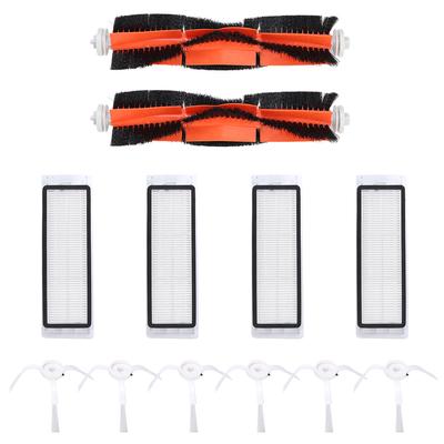 12Pcs Robot Vacuum Cleaner Filters Main Brush Side Brush Kit Replacement Fit for Xiaomi Mijia
