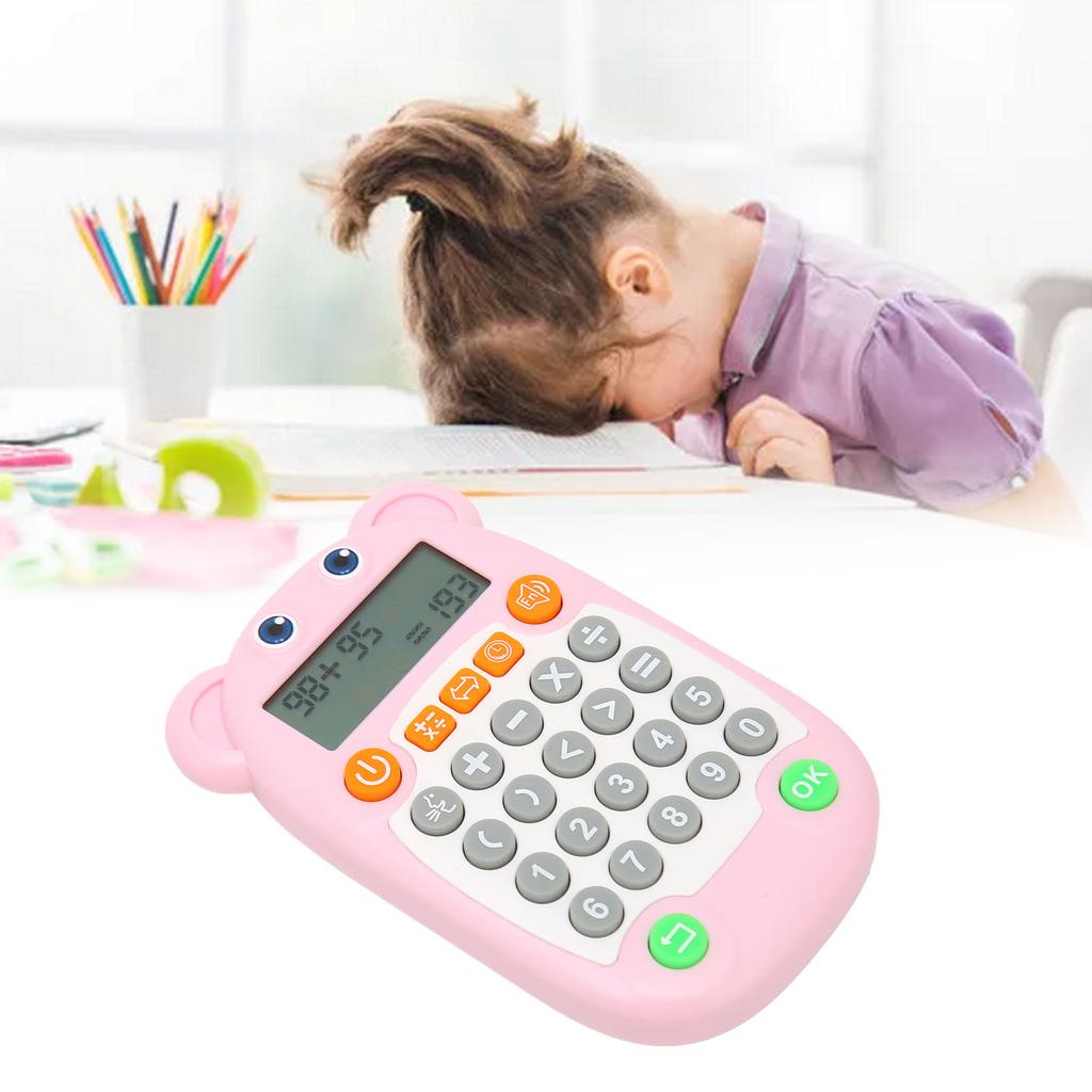 Arithmetic Exercise Toy Digital Display Voice Prompt 27 Keys USB C Arithmetic Training Machine for Kids Education