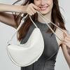 High-end niche soft leather bag, casual style shoulder bag, fashionable new dumpling bag, large-capacity genuine leather crescent crossbody bag