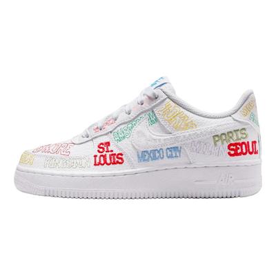 Air Force 1 LV8 3 World Tour Bequeme Passform Kindersneaker Kindersneaker Weiß IO9739-100