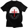 Maßgeschneidertes Templerorden Siegel Kreuzzüge Symbol T-Shirt für Herren Kurzarm T-Shirt T-Shirts Slim Fit Reine Baumwolle T-Shirt Geschenkidee