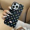 INS Color Polka Dot Phone Case For iPhone 17 16 15 14 13 12 11 Pro Max Plus Shockproof Silicone Soft Luxury Fashion Simple Cover