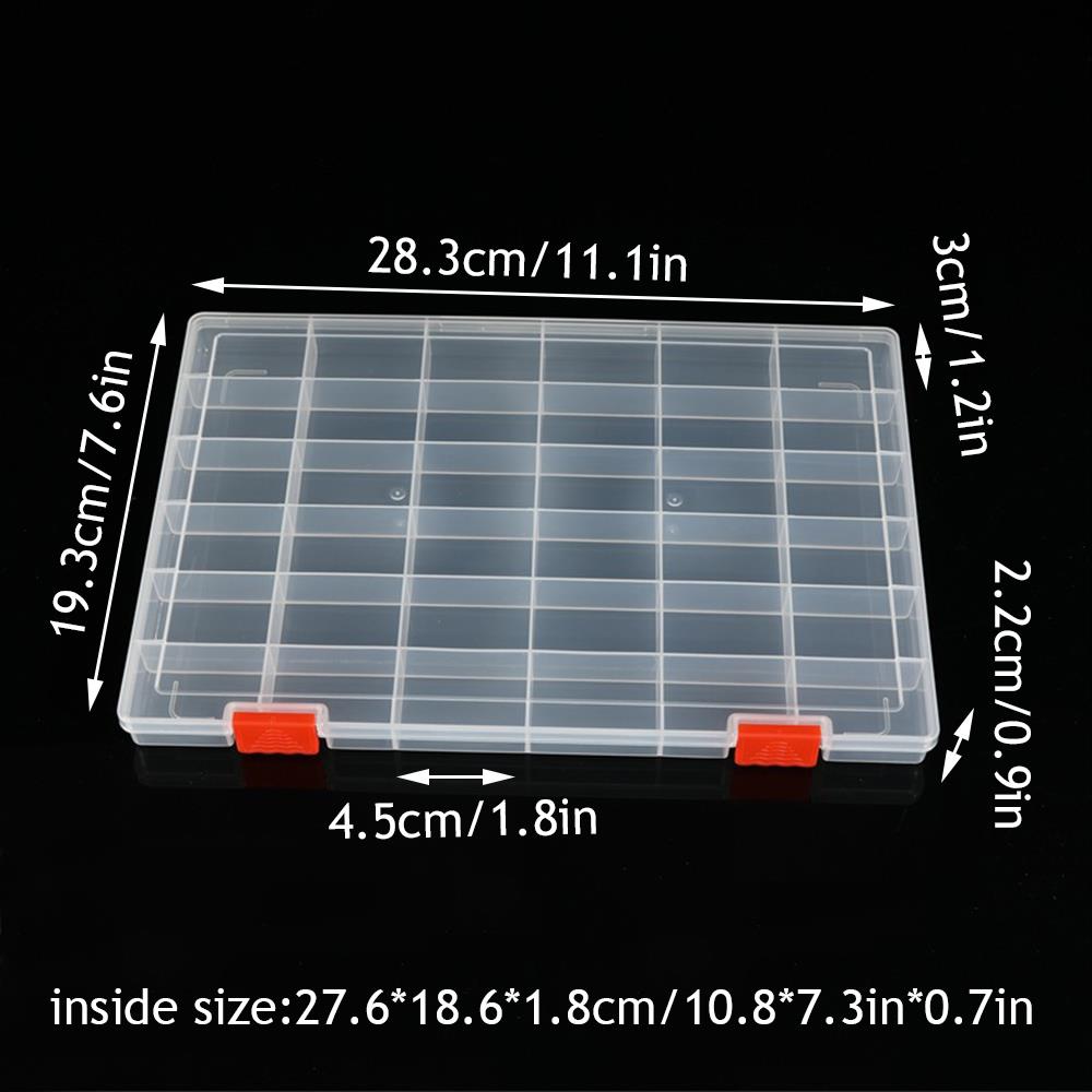 Transparent Compartment Plastic Storage Box Jewelry Earring Box Bead Container Storage Case Display Organizer 11/11/16/18 Grids