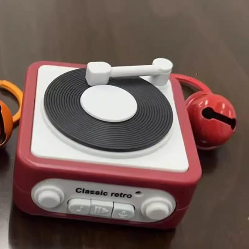 

Креативний милий класичний ретро фонограф музична скринька брелок дитячий міні записуваний музичний автомат кулон пара зізнання іграшки подарунок червоний