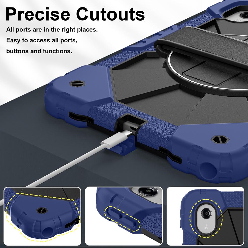 Silicone+PC Tablet Cases for 11'' Lenovo IDEA TAB/Tab M11/XiaoXin Pad 11 2025 Case 331FC/335FC/330FU Cover Rotate Stand Shell