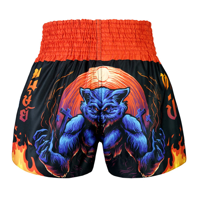 Best Seller TUFF Muay Thai Boxing Shorts "Midnight Werewolf"