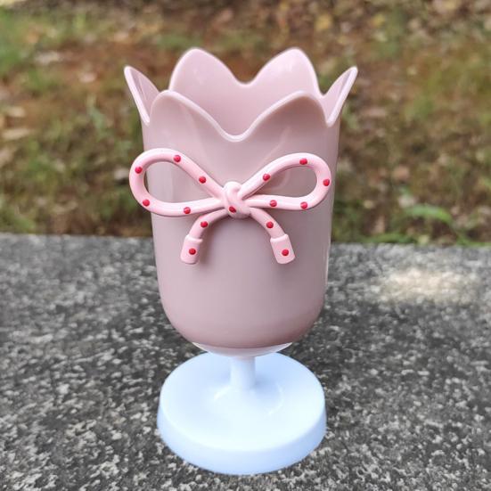 Tulip Pen Holder Cute Desktop Organizer for Girls Students Multi-Function Pencil Cup Desk Decor for Home School Office