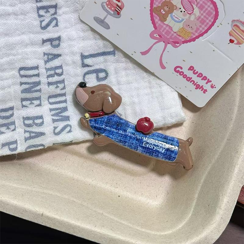 Dackel Haarspange Groß Cartoon Niedlich Krallenspangen Haarklammer Kopfschmuck Mode Haaraccessoires Für Frauen Mädchen