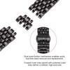 [uxcell] Stainless Steel 16mm Quick Release Metal Watch Band, Unisex, Replacement Butterfly Clasp Wrist Strap with Removal Tool, Black