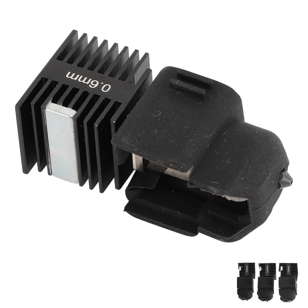 3D Printer Hot End Kit with Silicone Cover Chrome Plated Brass Heating Block 3D Printer Extruder Hot