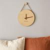 Round Scale Clock Hanging Aesthetic Clock Home Decor Solid Wood Clock  Bedroom