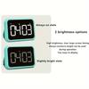 1pc Digital Kitchen Timer, LED Electronic Countdown with Adjustable, Plastic, Battery Operated 3 AAA Not Included, Clear Display for Cooking Learning