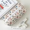 Cute Burger Dog Printed Pencil Case Large Capacity Portable Storage Bag Stationery Makeup Bag Gifts