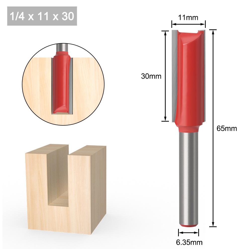 

1/4 Handle Extended Straight Knife Double Blade Straight Knife Invisible Two-In-One Wine Cabinet Slotted Straight Knife 10Mm, 11Mm, 17Mm 1/4*11*30