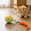 Electric Rechargeable Smart Pet Toy: Rotating Carrot Ball with Automatic Obstacle Avoidance for Cats and Dogs